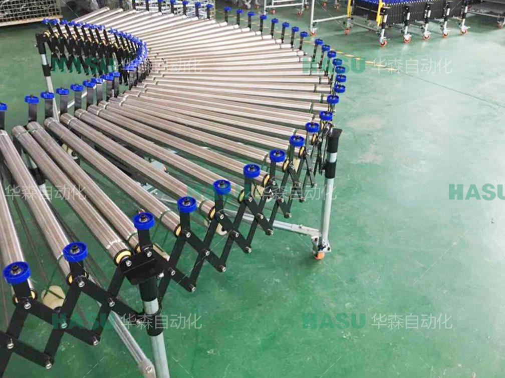 Barrier telescopic drum conveyor Harness Line Automotive Harness